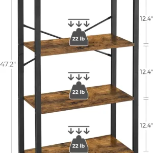 4 tier bookshelf rustic 3