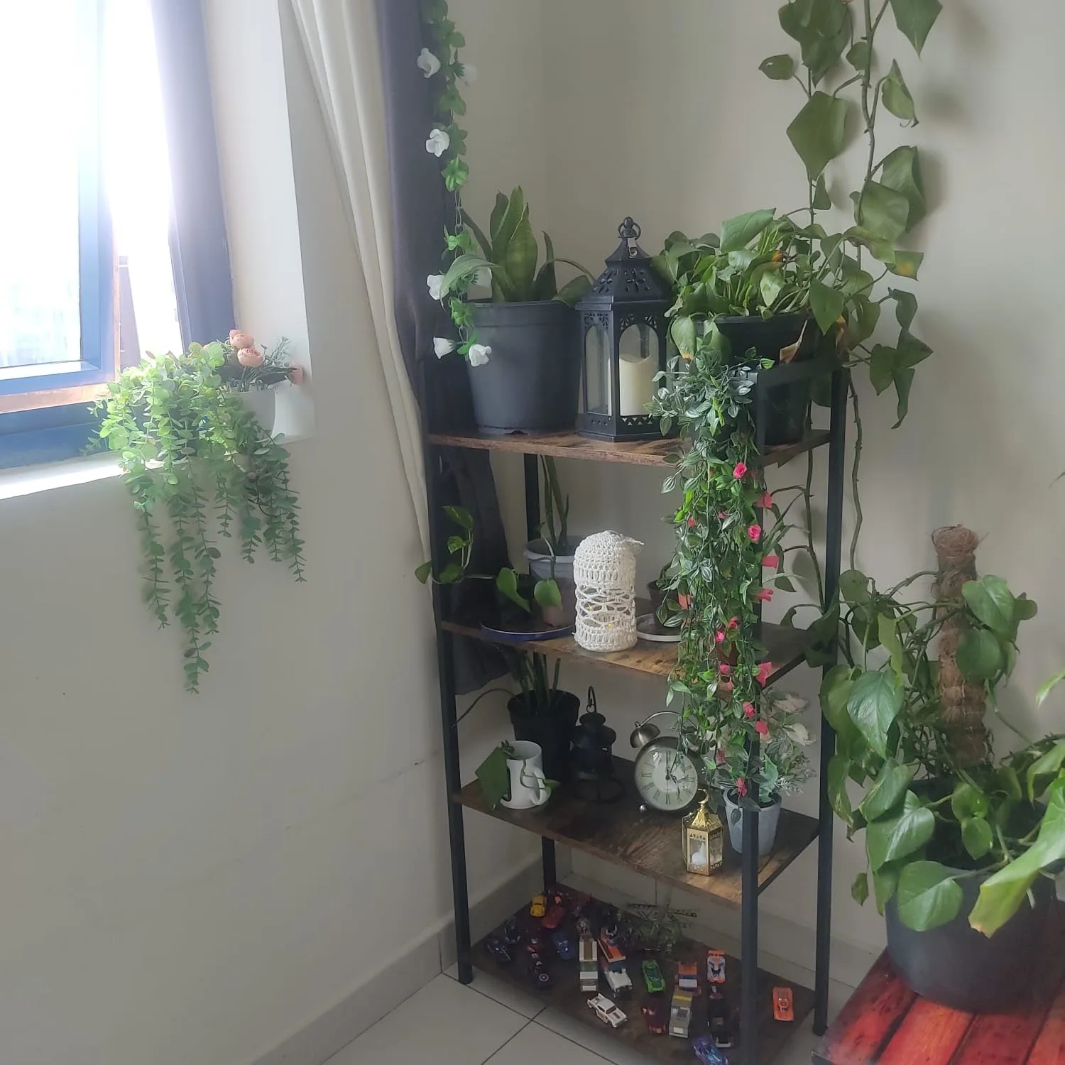 4 tier bookshelf rustic 6