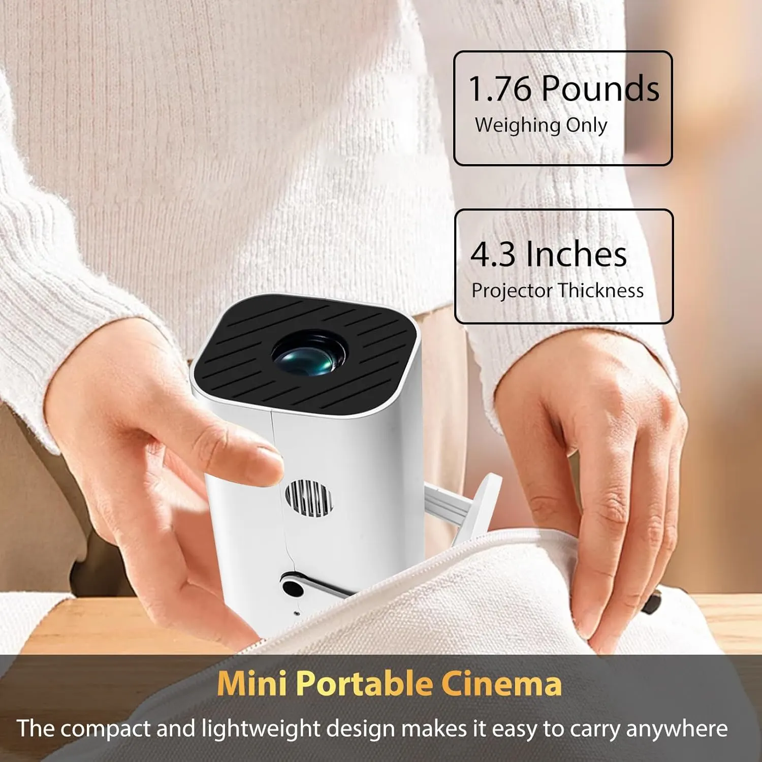 4k mini projector wifi 7