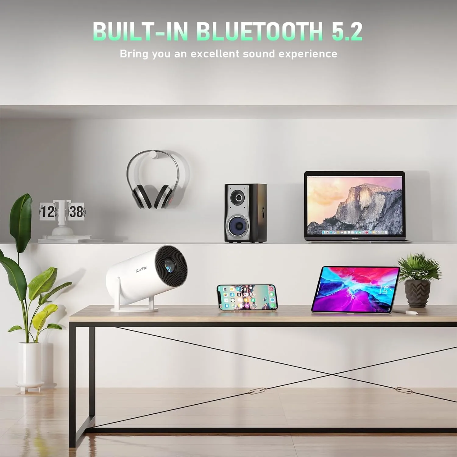 4k projector wifi bluetooth 3