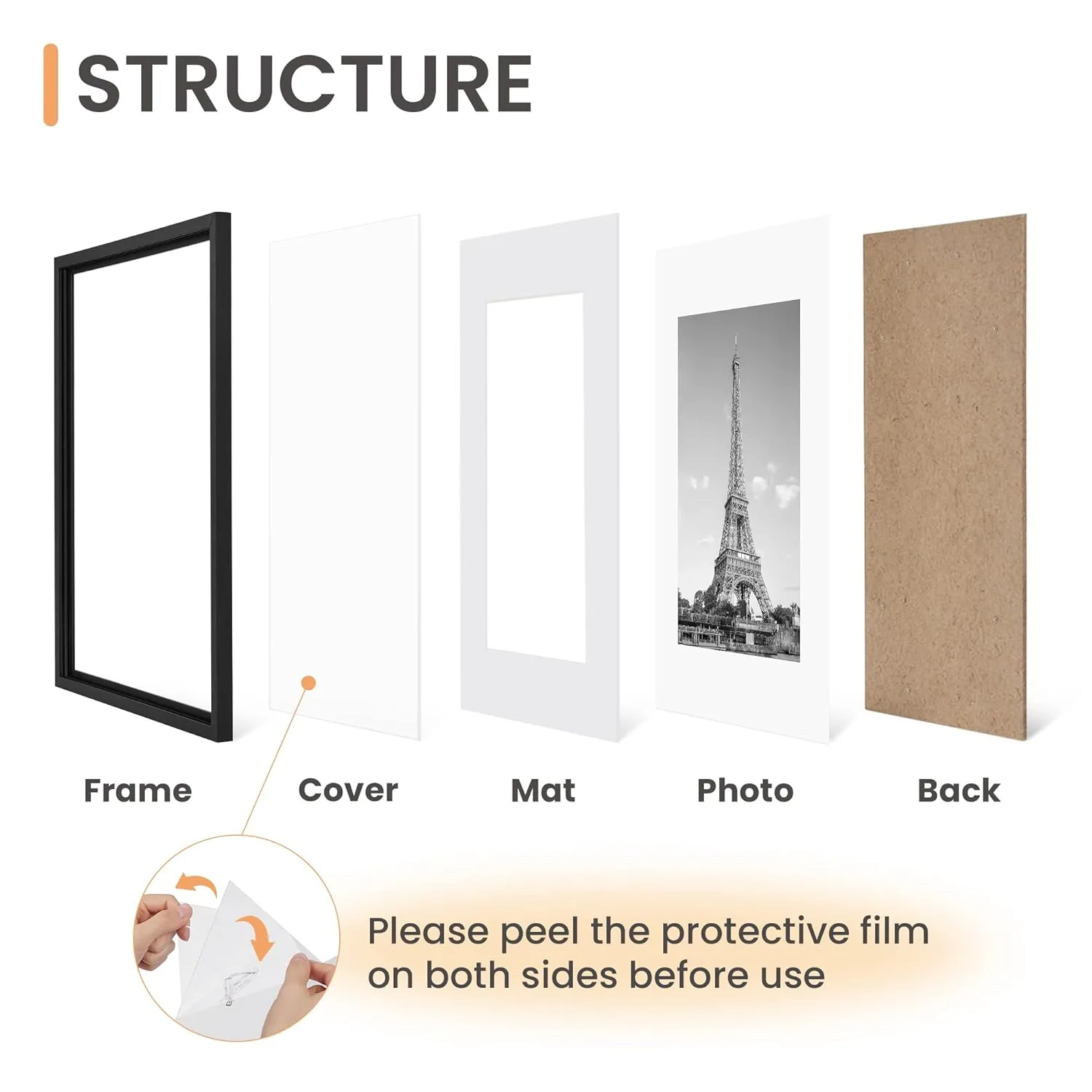 a4 picture frames set 3