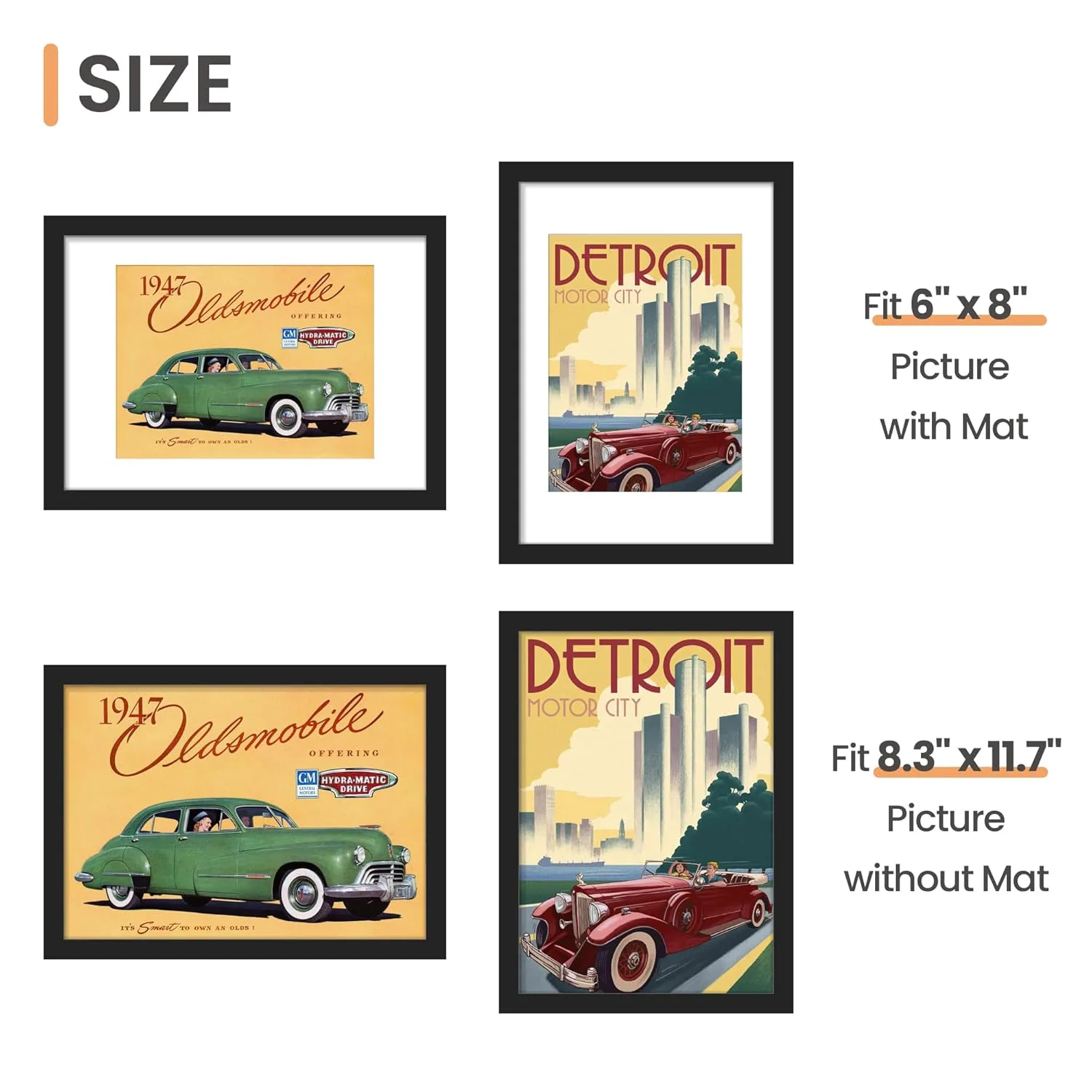 a4 picture frames set 5