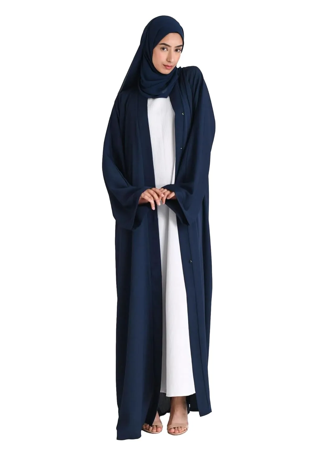 abaya open front 2