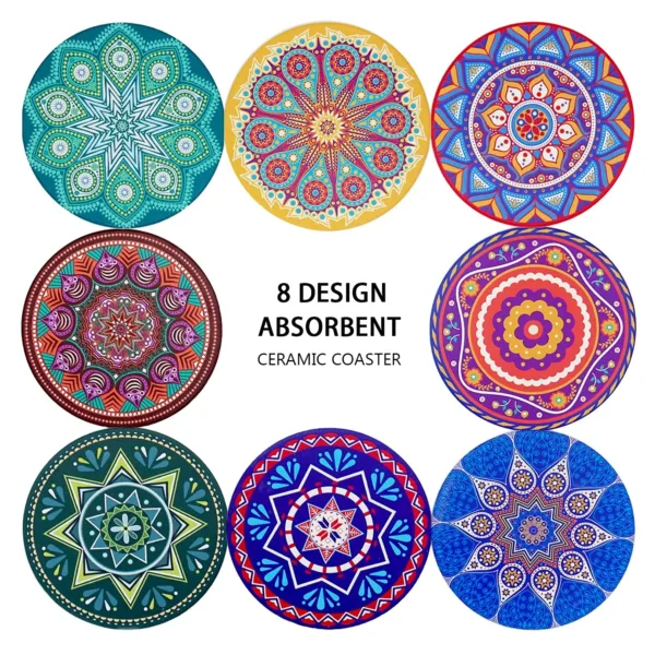 absorbent coasters holder 5