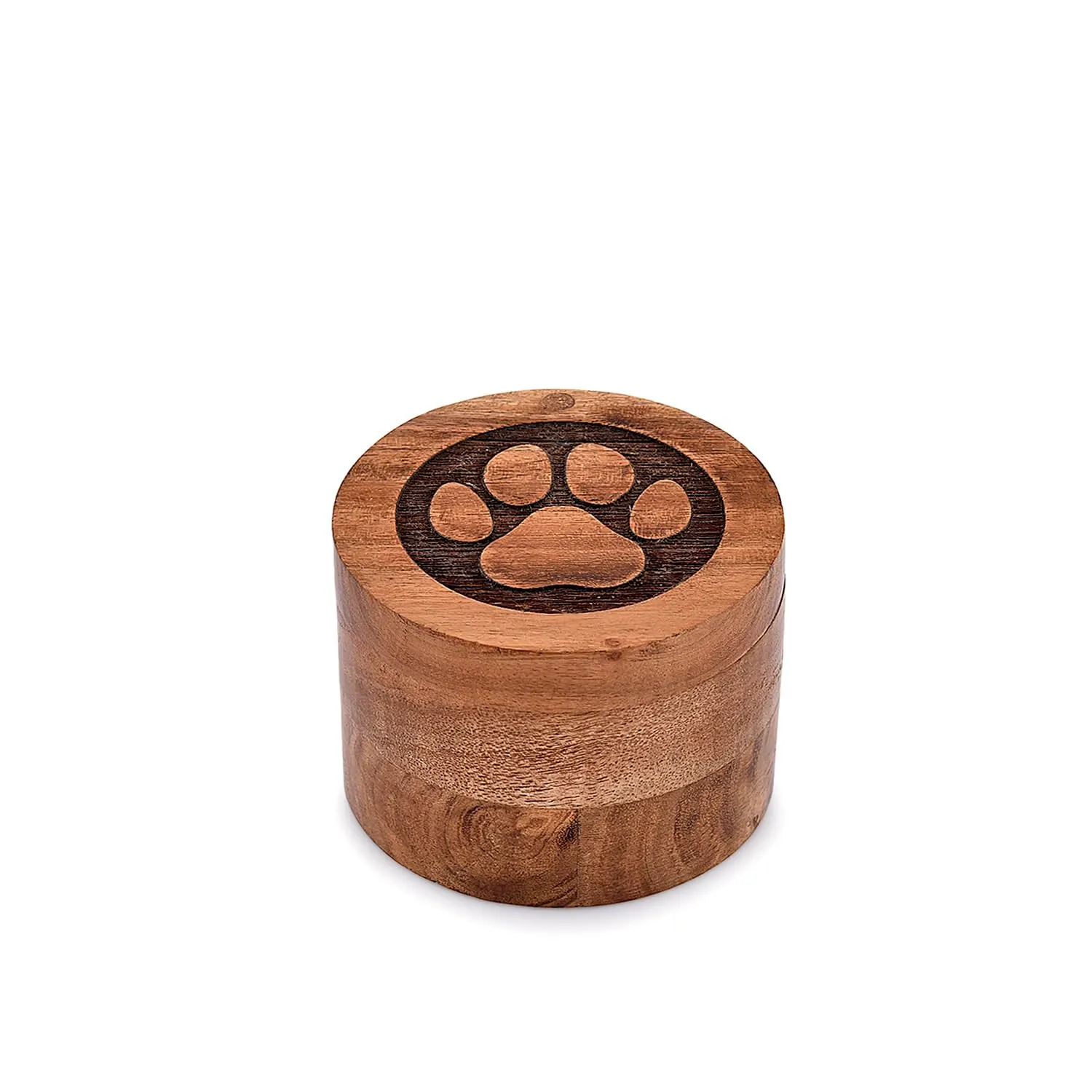 acacia wood pet urn 2