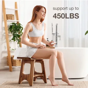 acacia wood shower bench 6