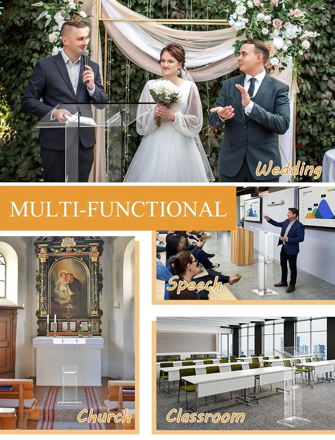 acrylic podium stand 5