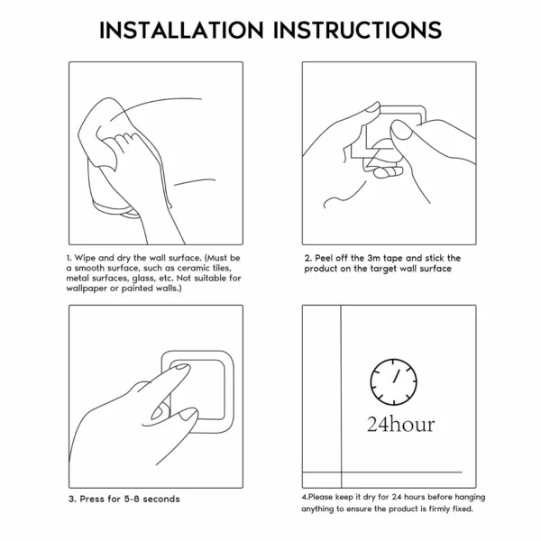 adhesive towel holder 6