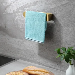 adhesive towel rack gold 4