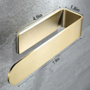 adhesive towel rack gold 5