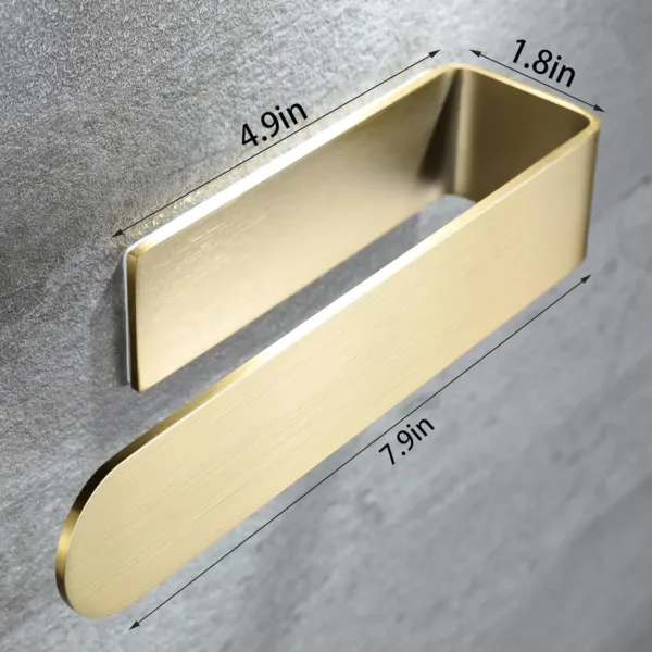 adhesive towel rack gold 5