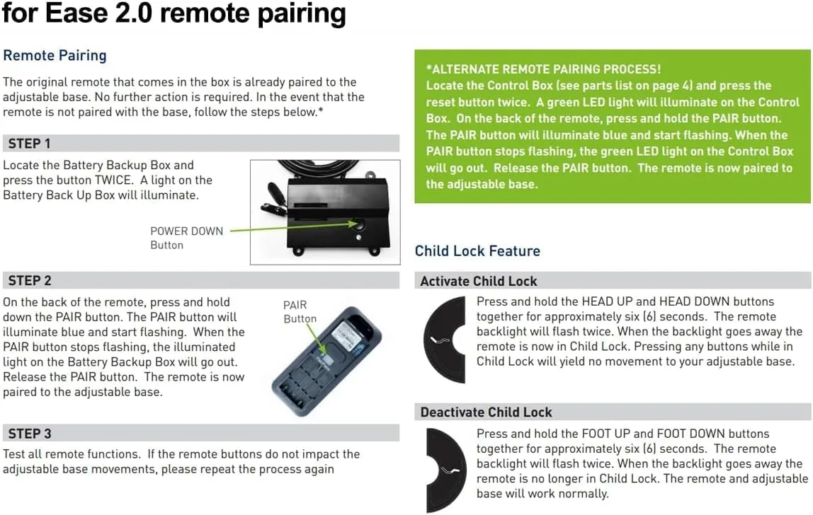 adjustable bed remote 3