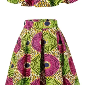 african print skirt set 1