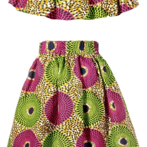 african print skirt set 2