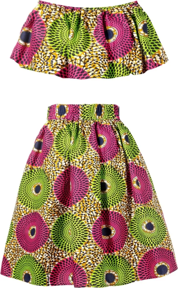 african print skirt set 2