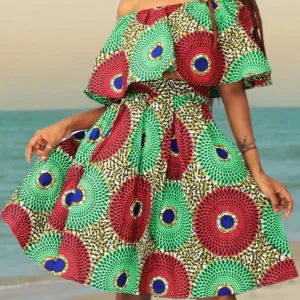 african print skirt set 5