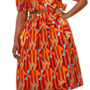 african print skirt set 7