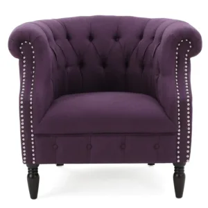 akira plum club chair 1