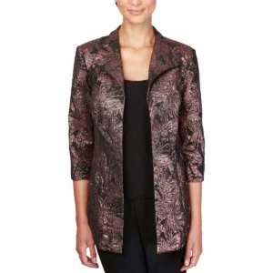 alex evenings velvet jacket 1