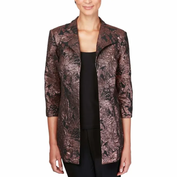 alex evenings velvet jacket 1