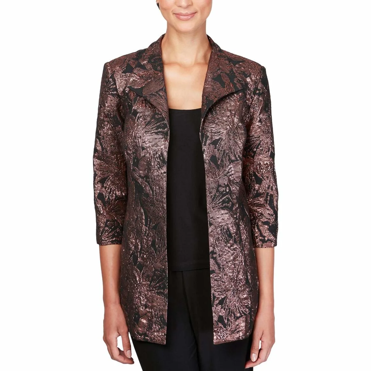 alex evenings velvet jacket 1