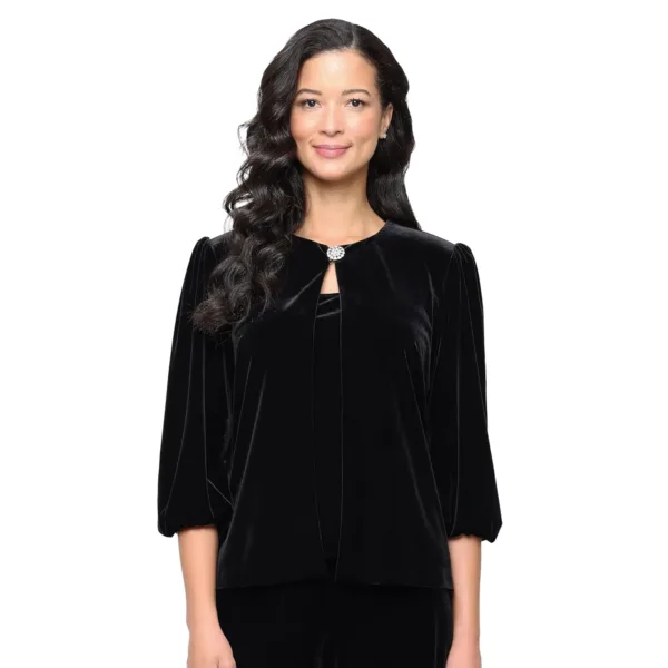 alex evenings velvet jacket 3