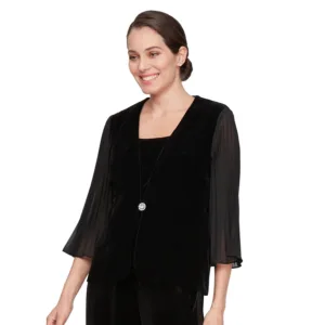 alex evenings velvet jacket 4