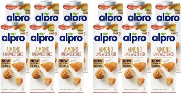 alpro almond unsweetened drink 7