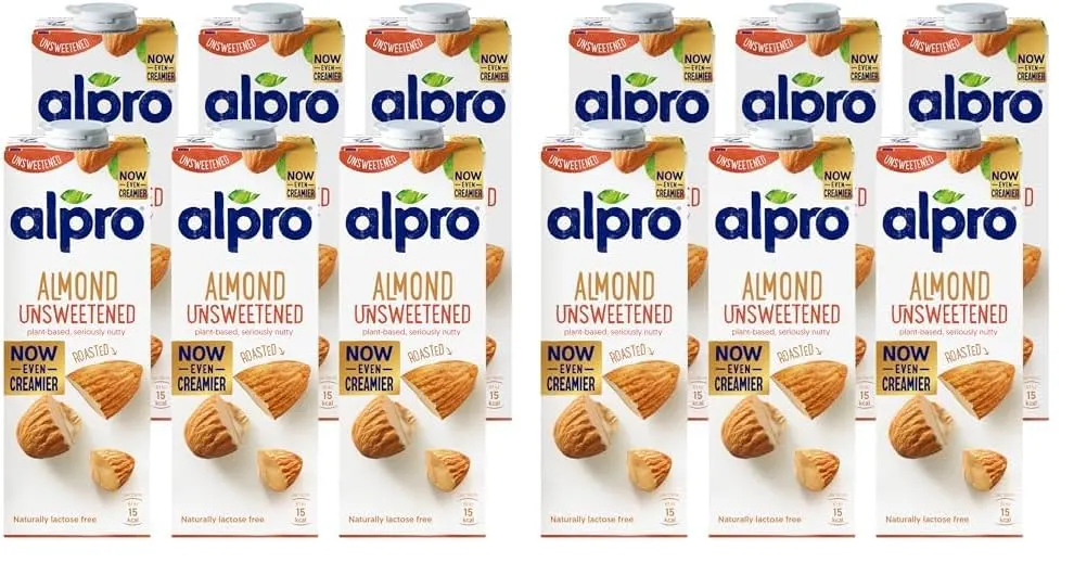 alpro almond unsweetened drink 7