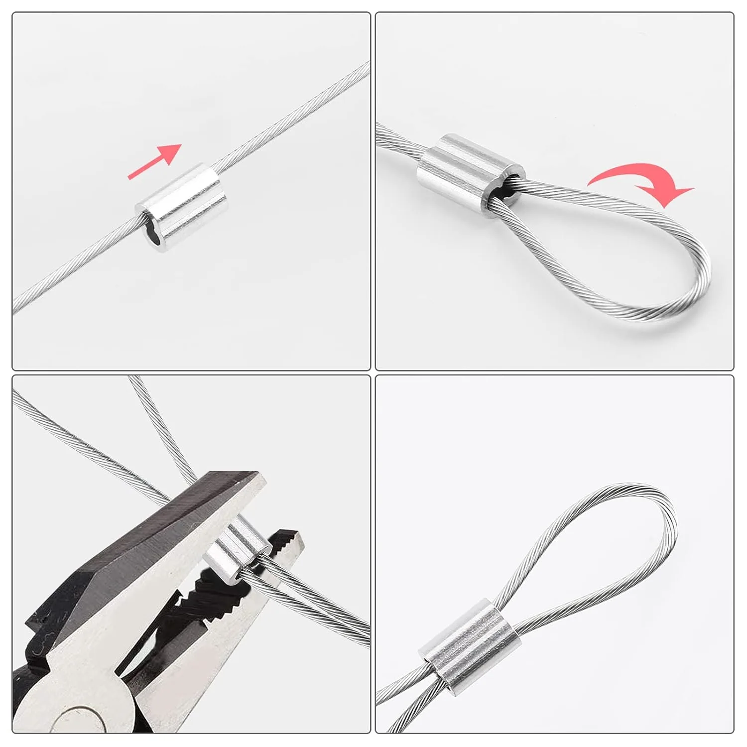 aluminum crimping loop sleeves 3