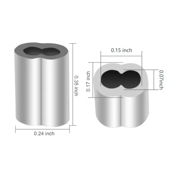 aluminum crimping loop sleeves 5