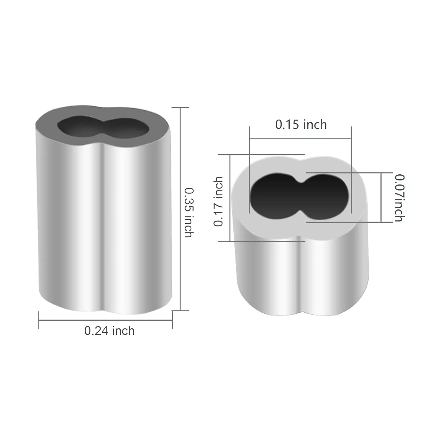 aluminum crimping loop sleeves 5