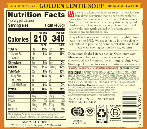 amys vegan lentil soup 2