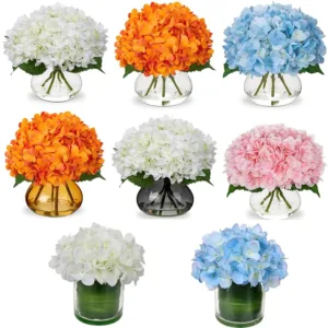 artificial hydrangeas vase 3