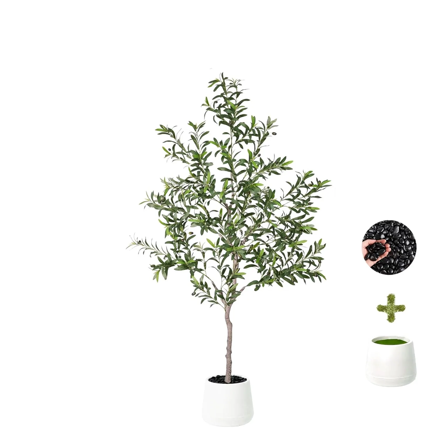artificial olive tree planter 1