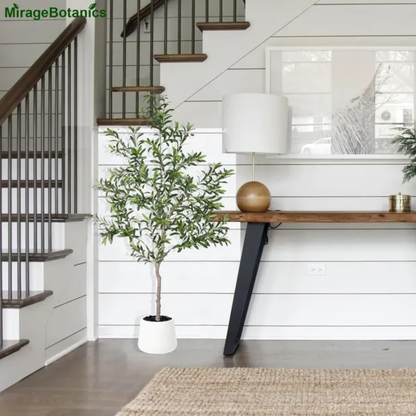 artificial olive tree planter 2