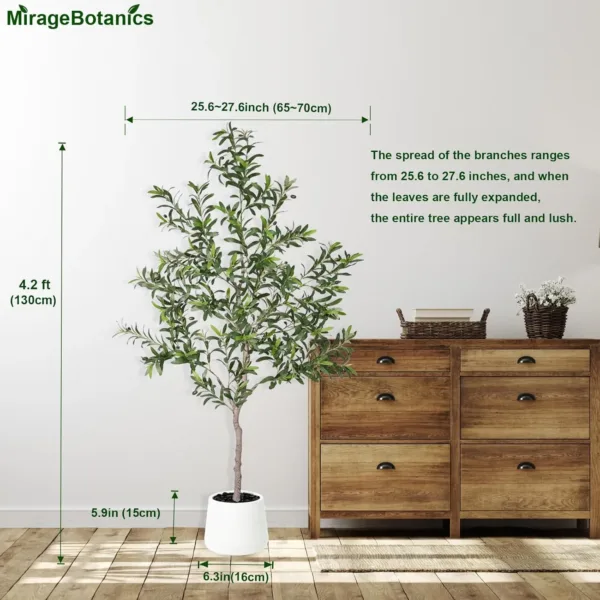 artificial olive tree planter 5
