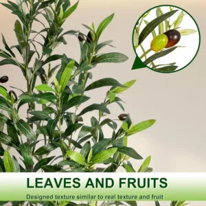 artificial olive tree planter 7