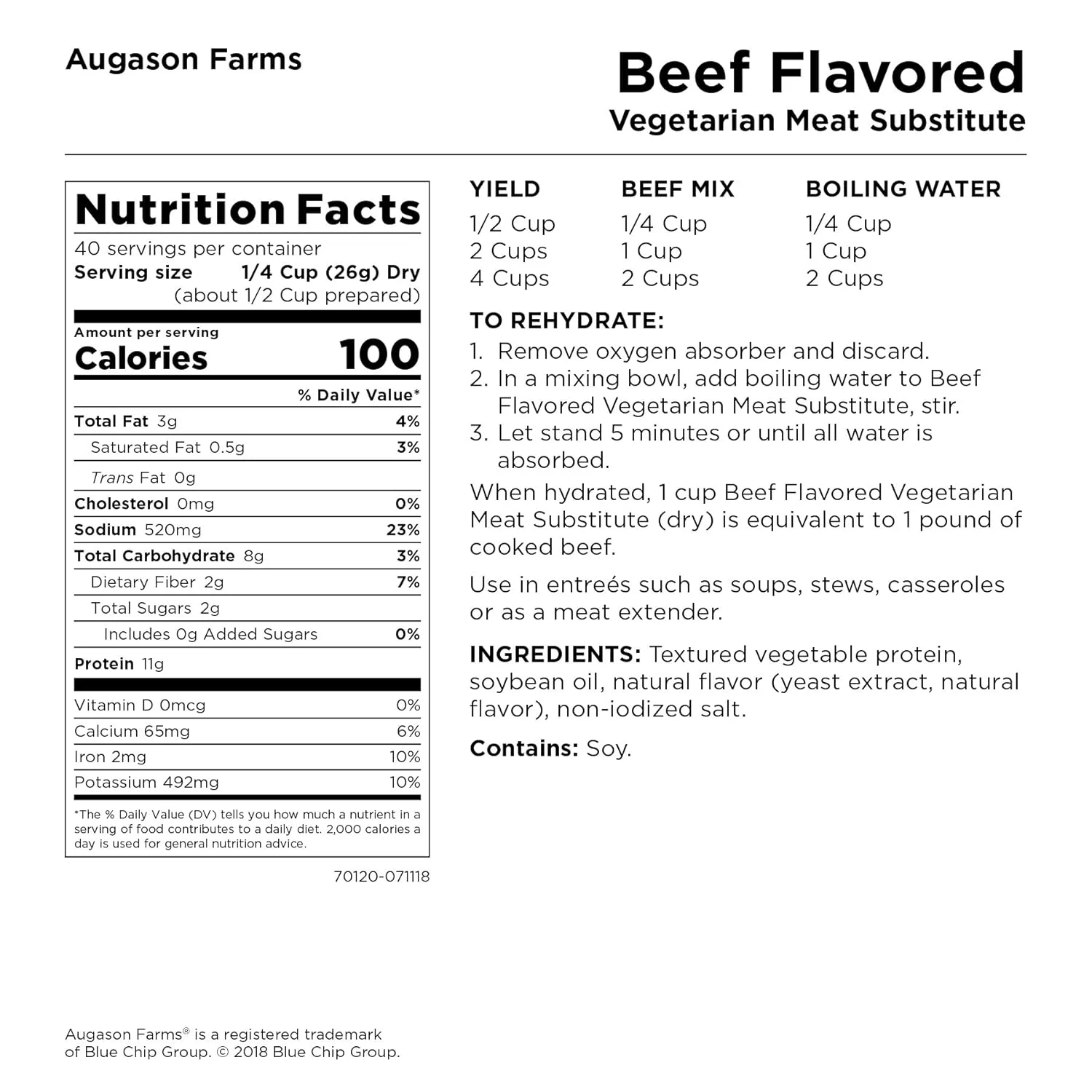 augason farms vegetarian beef 3