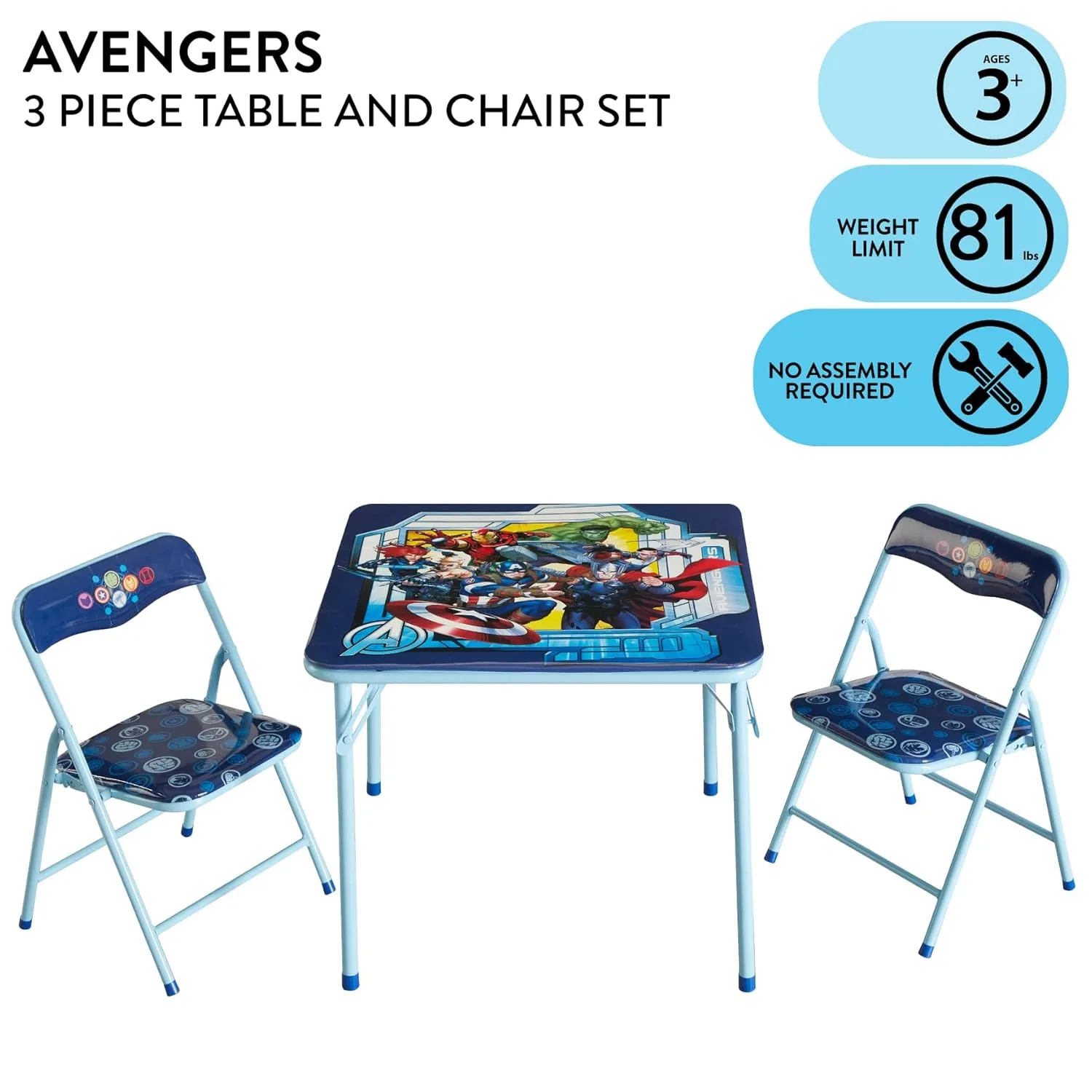 avengers kids table chair 2