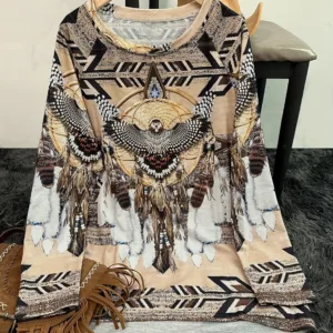 aztec cowgirl sweatshirt women 2