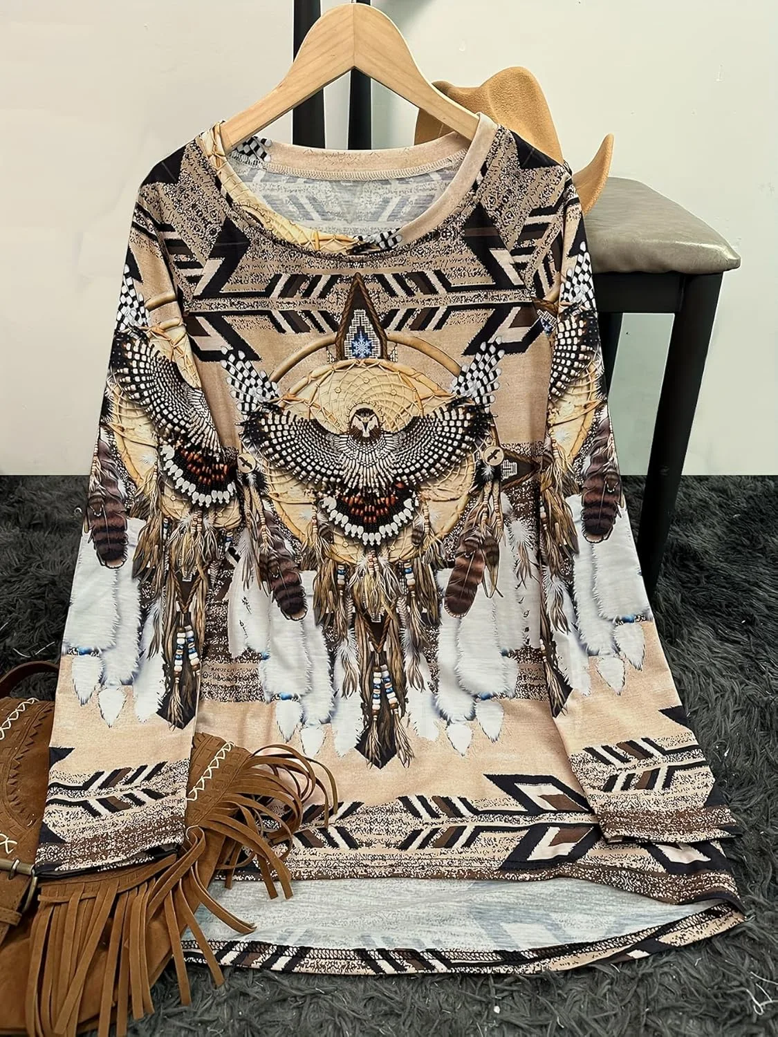 aztec cowgirl sweatshirt women 2