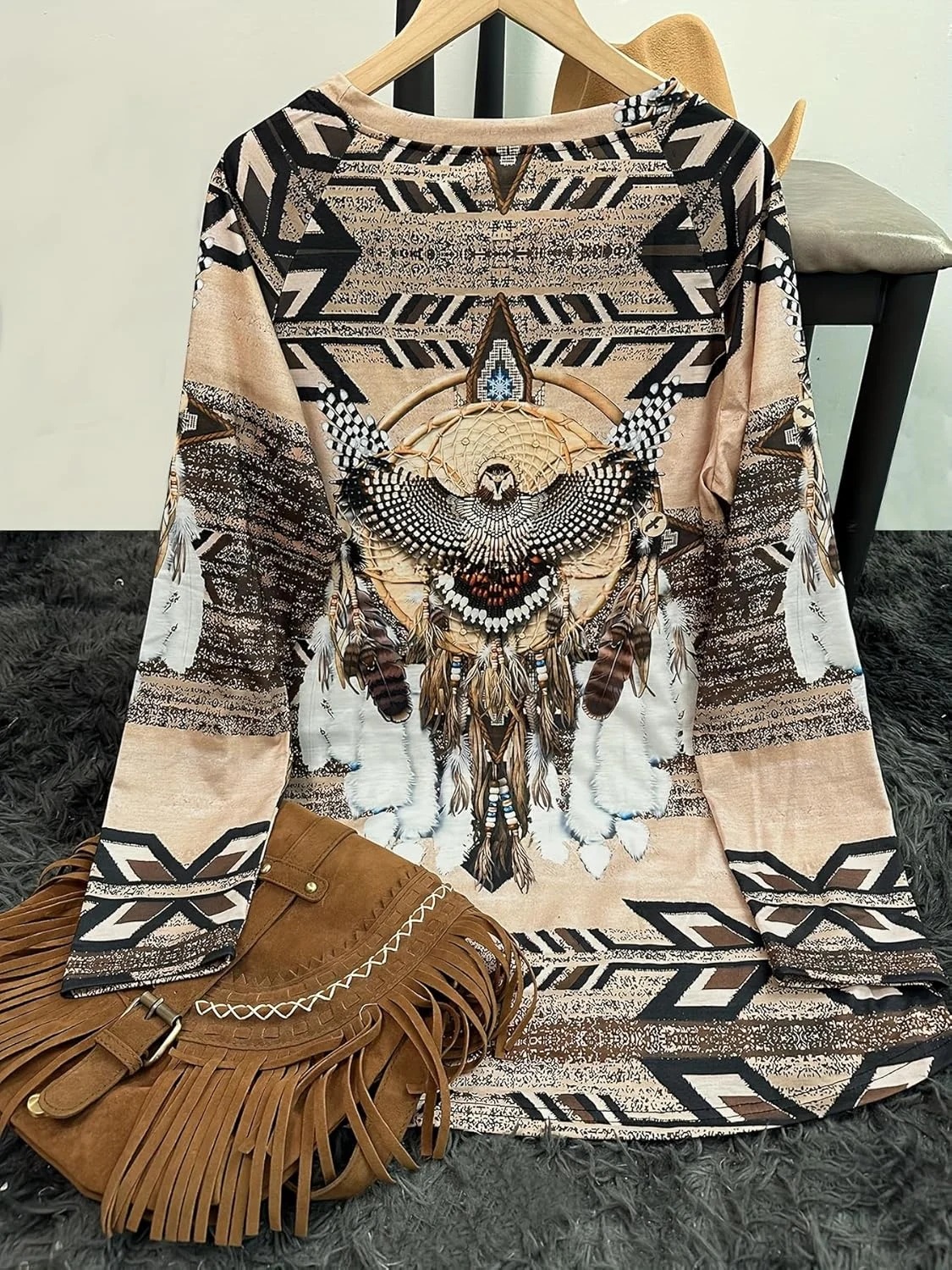 aztec cowgirl sweatshirt women 3