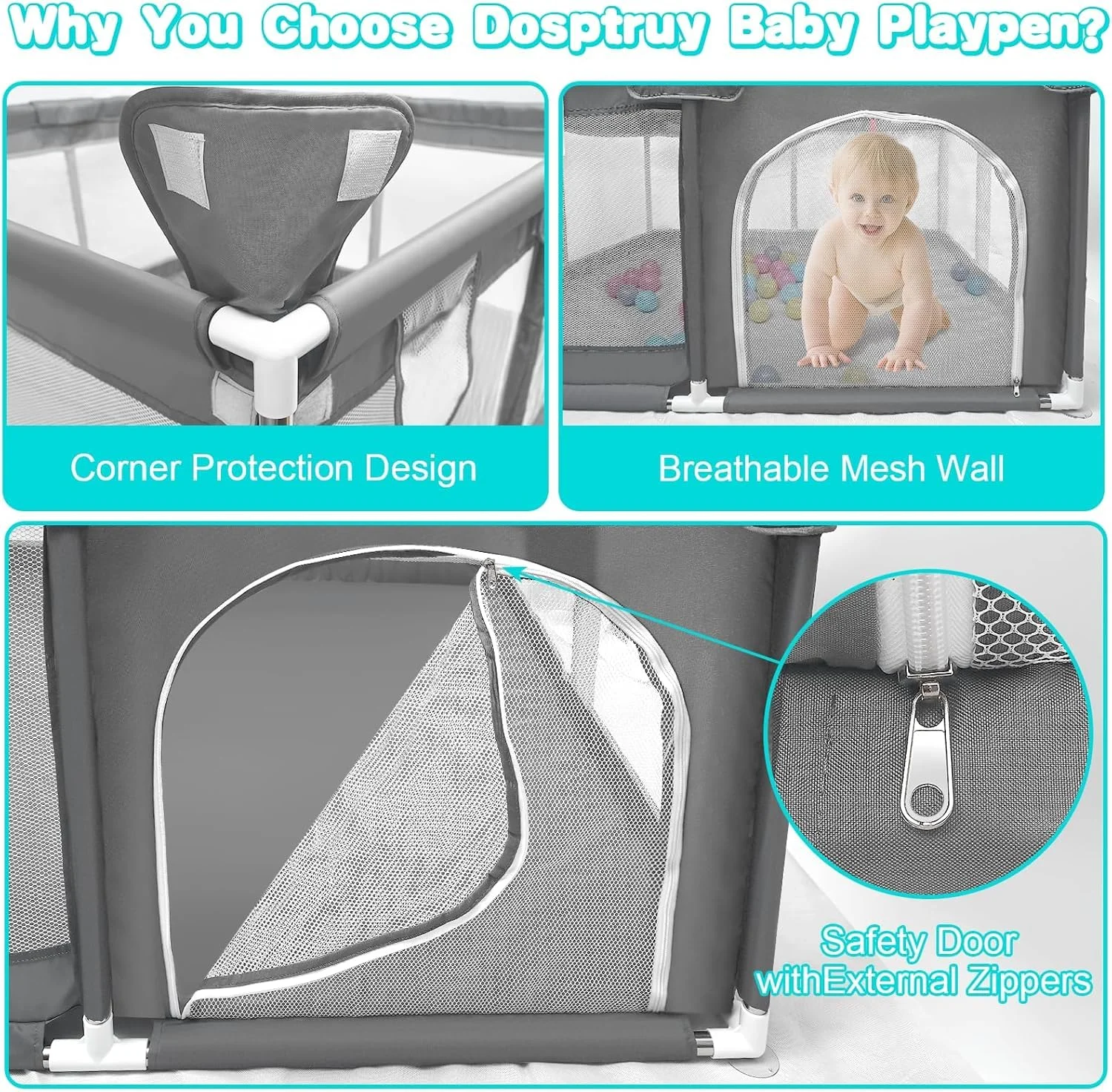 baby playpen portable 6