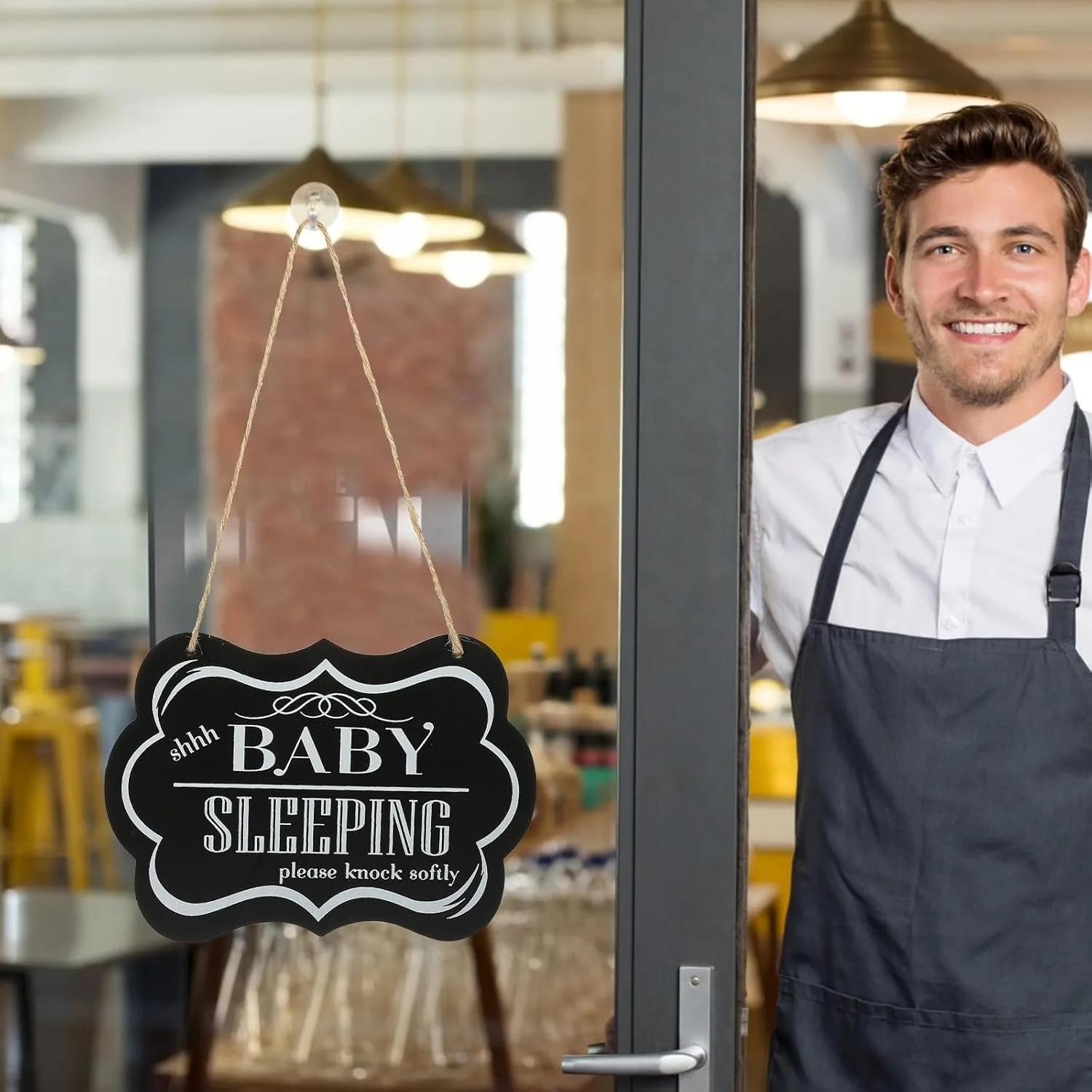 baby sleeping sign door 3