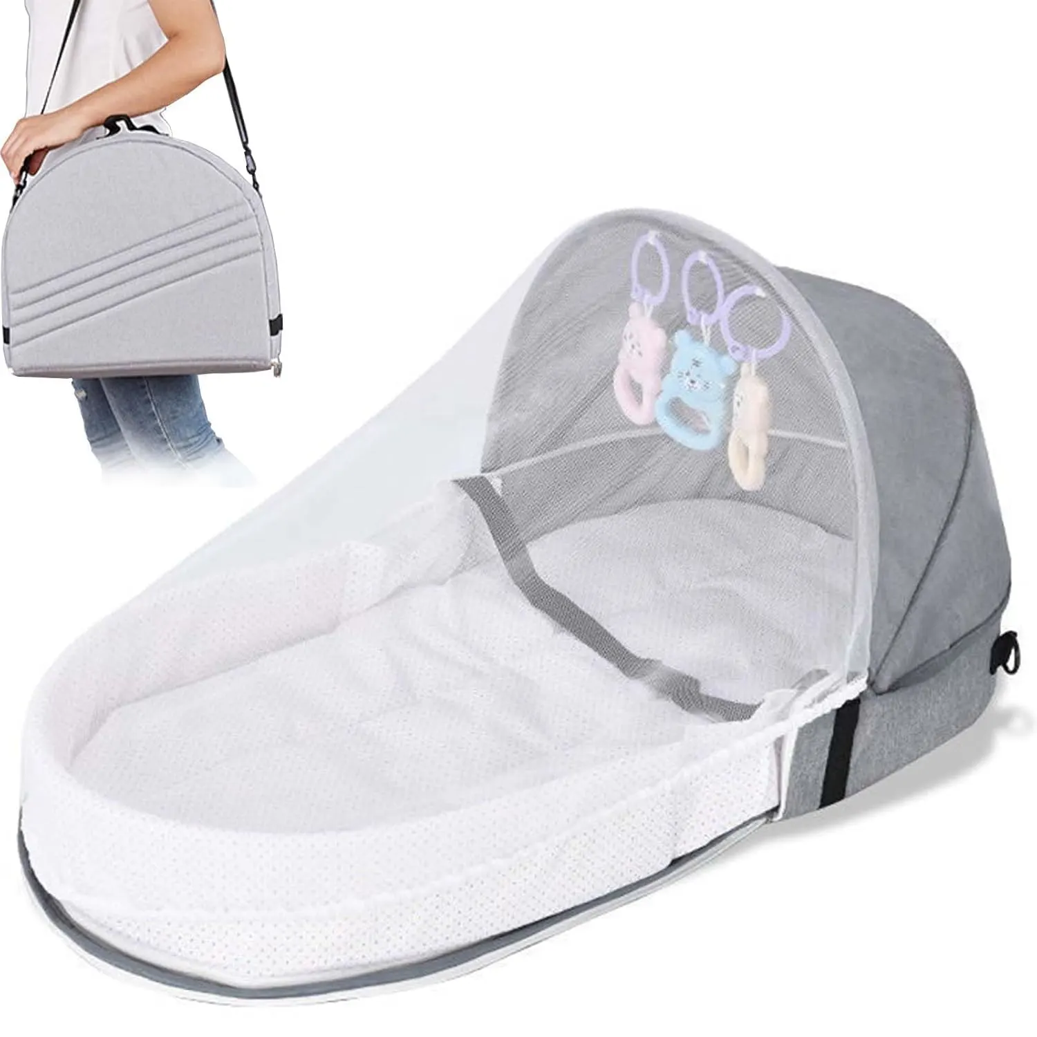 baby travel bassinet portable 1