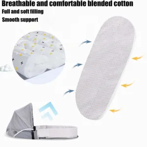 baby travel bassinet portable 7