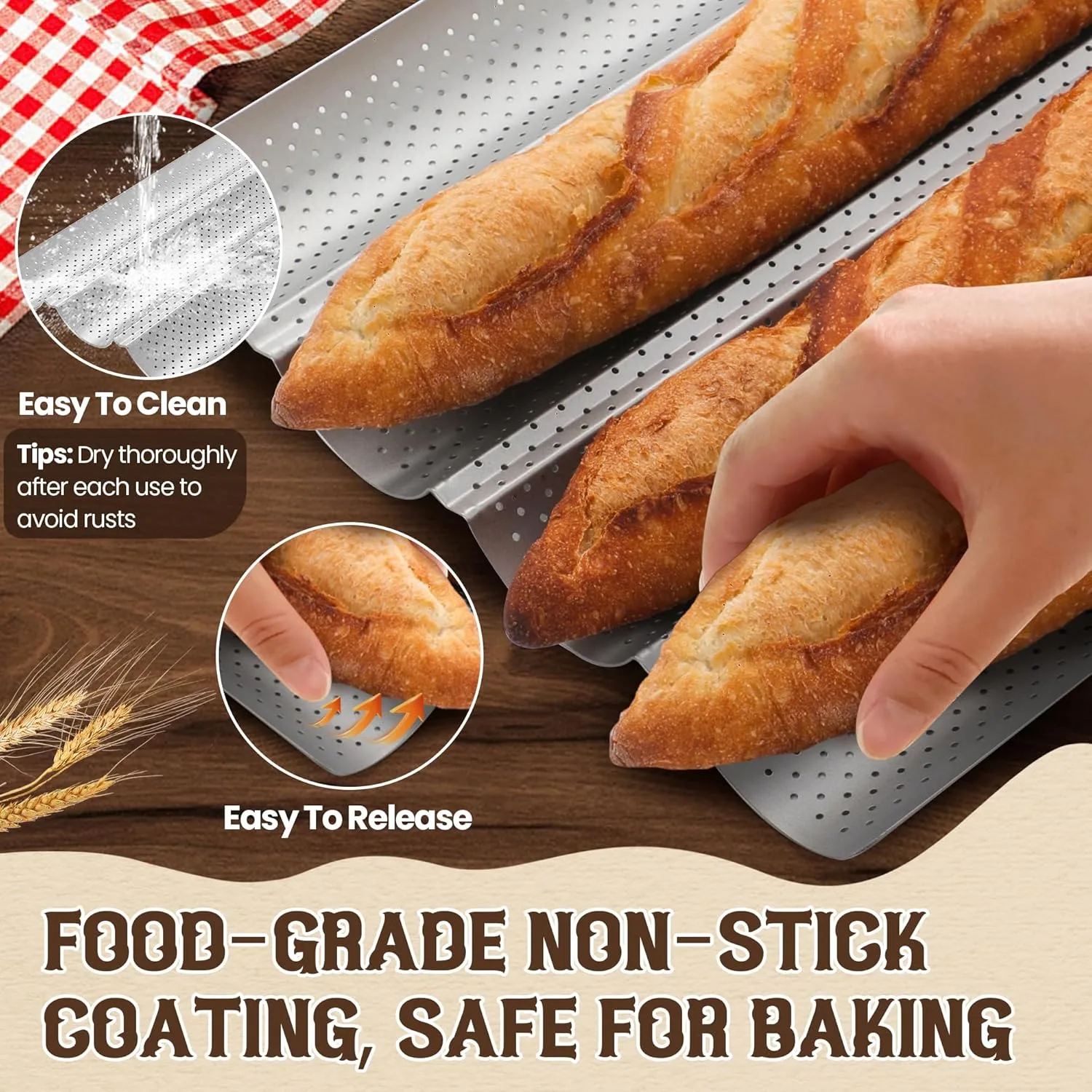 baguette pan nonstick 3
