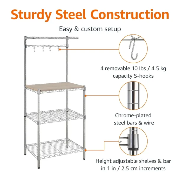 baker's rack kitchen storage 4