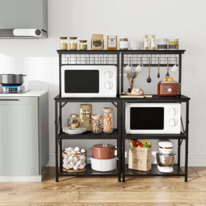 bakers rack power outlets 6